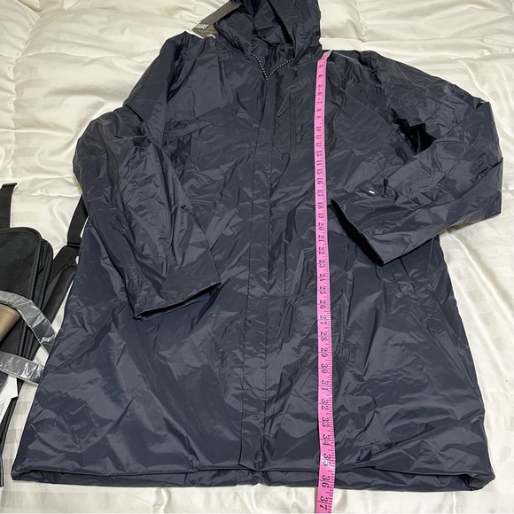 MENS RAINS Padded Nylon Coat NAVY XL - Picture 3 of 13